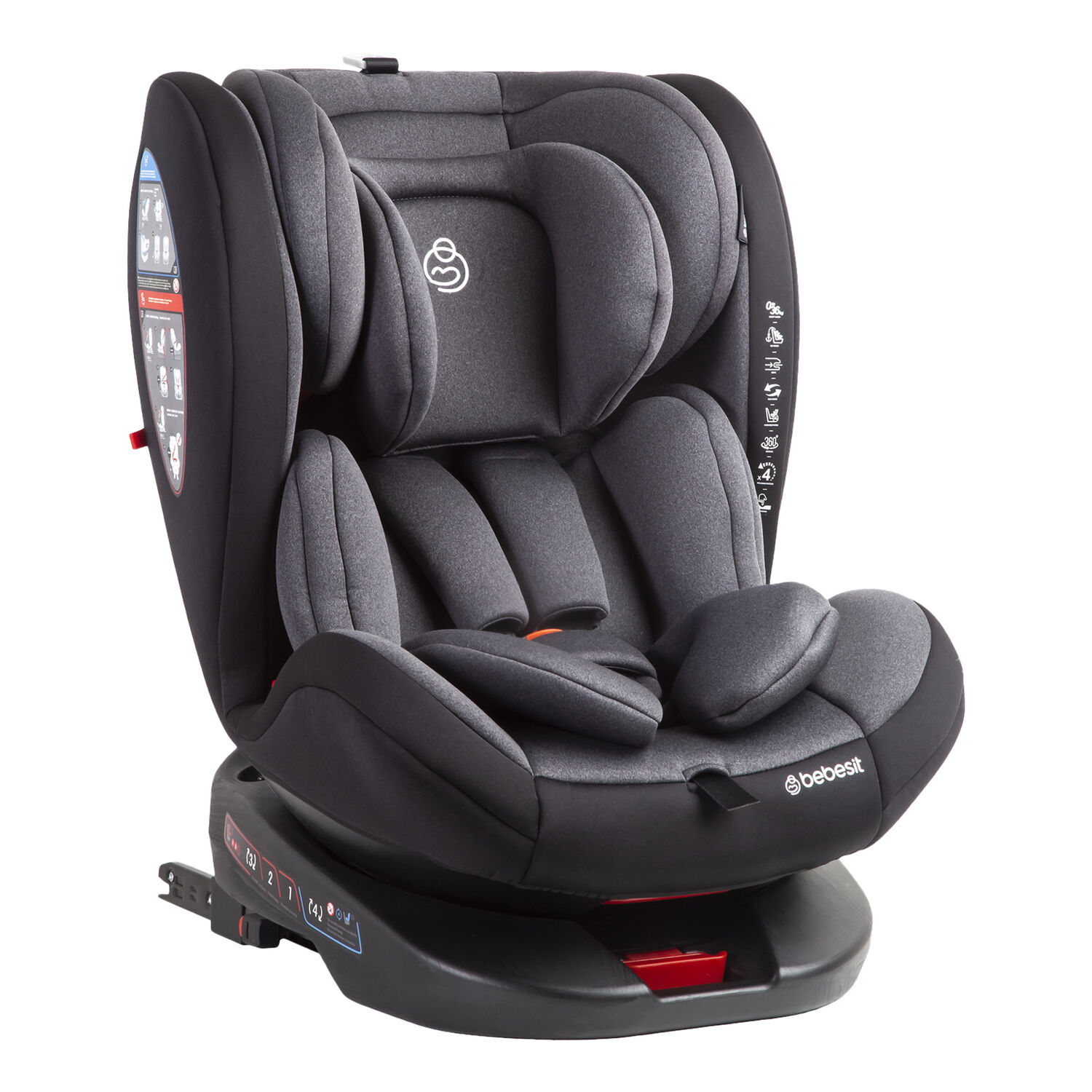 Silla De Auto Saturn Dark Grey image number 0.0