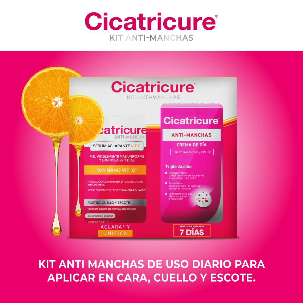 Pack Cicatricure Crema Antimanchas + Serum Vit C image number 3.0