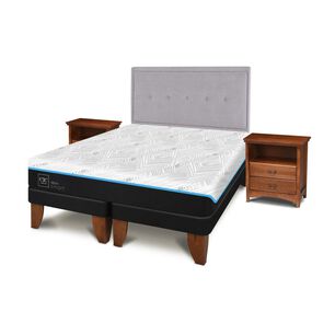 Cama Europea Cic Green Infinity / Base Dividida + Set De Maderas