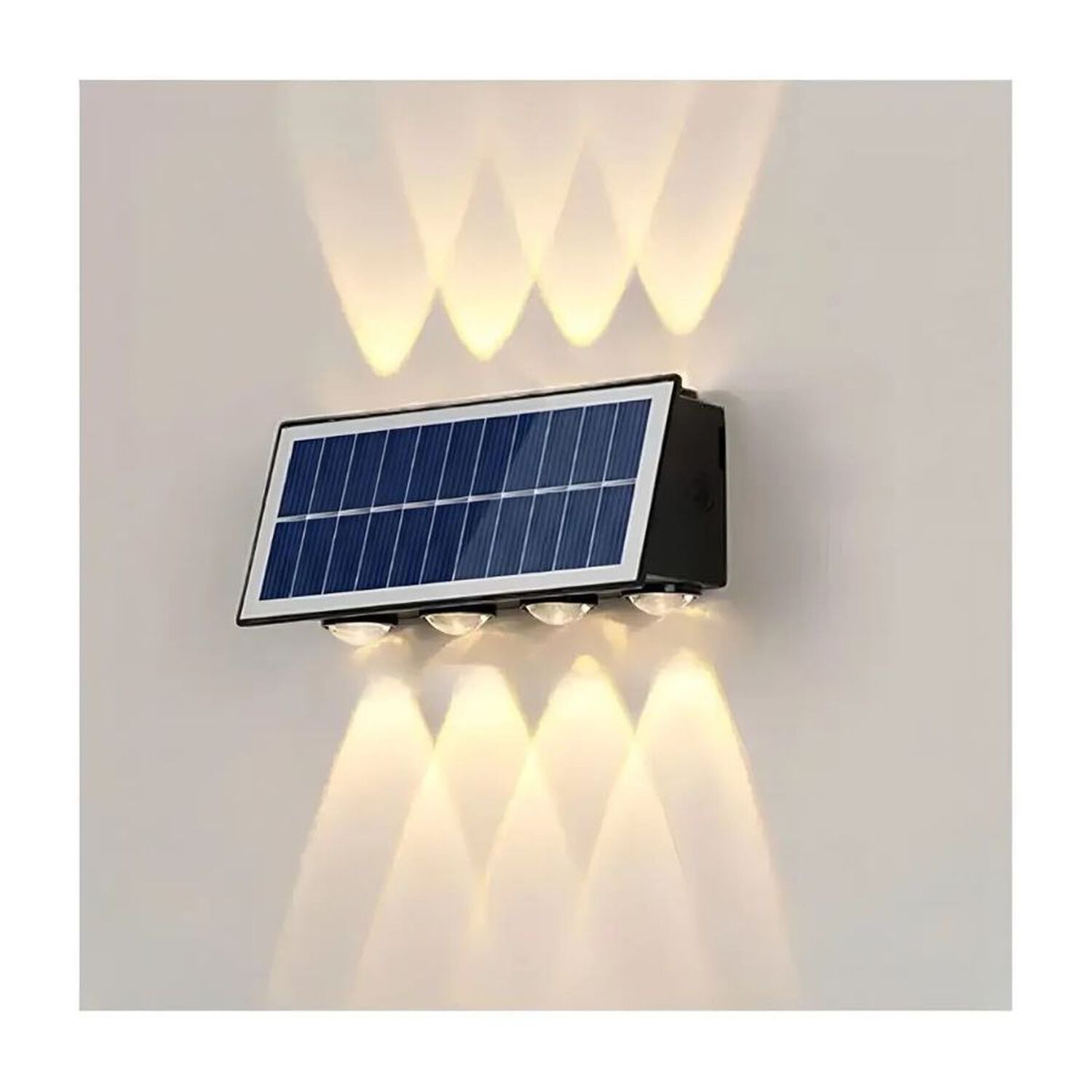Foco Solar Led Exterior Aplique Pared Jardin Impermeable image number 3.0