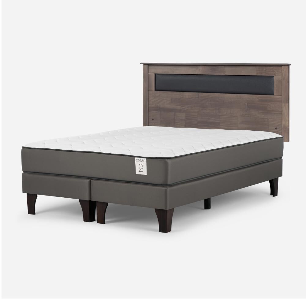 Cama Europea Rosen New Style 2 Plus / King / Base Dividida + Respaldo image number 2.0