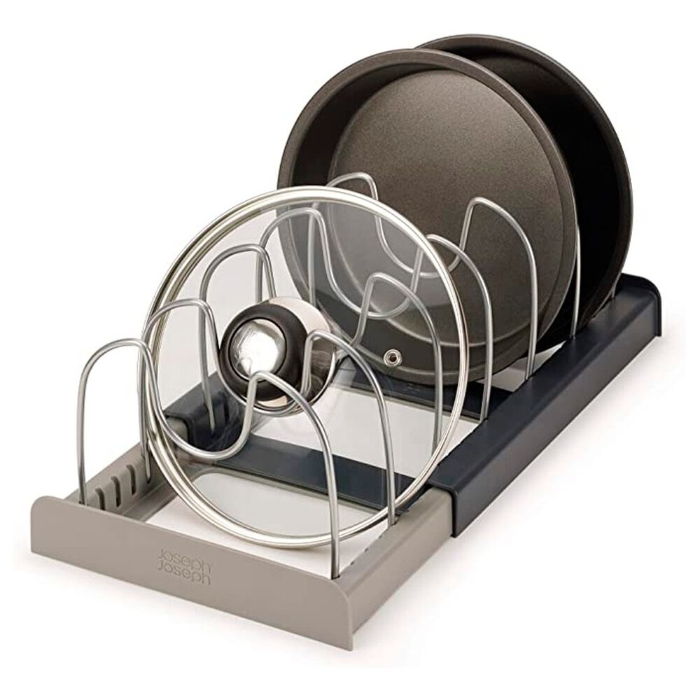 Organizador Para Platos Tapas Ollas Acero Inoxidable Ajustable image number 0.0