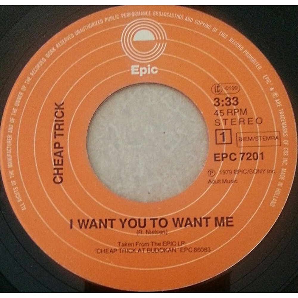 Cheap Trick - I Want You To Want Me | 7" Single Usado image number 2.0
