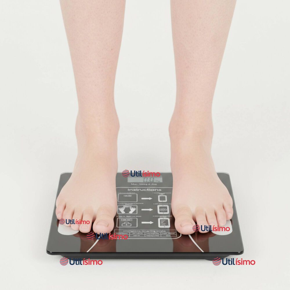 Balanza Pesa Digital Inteligente App Bluetooth Báscula Recargable image number 0.0