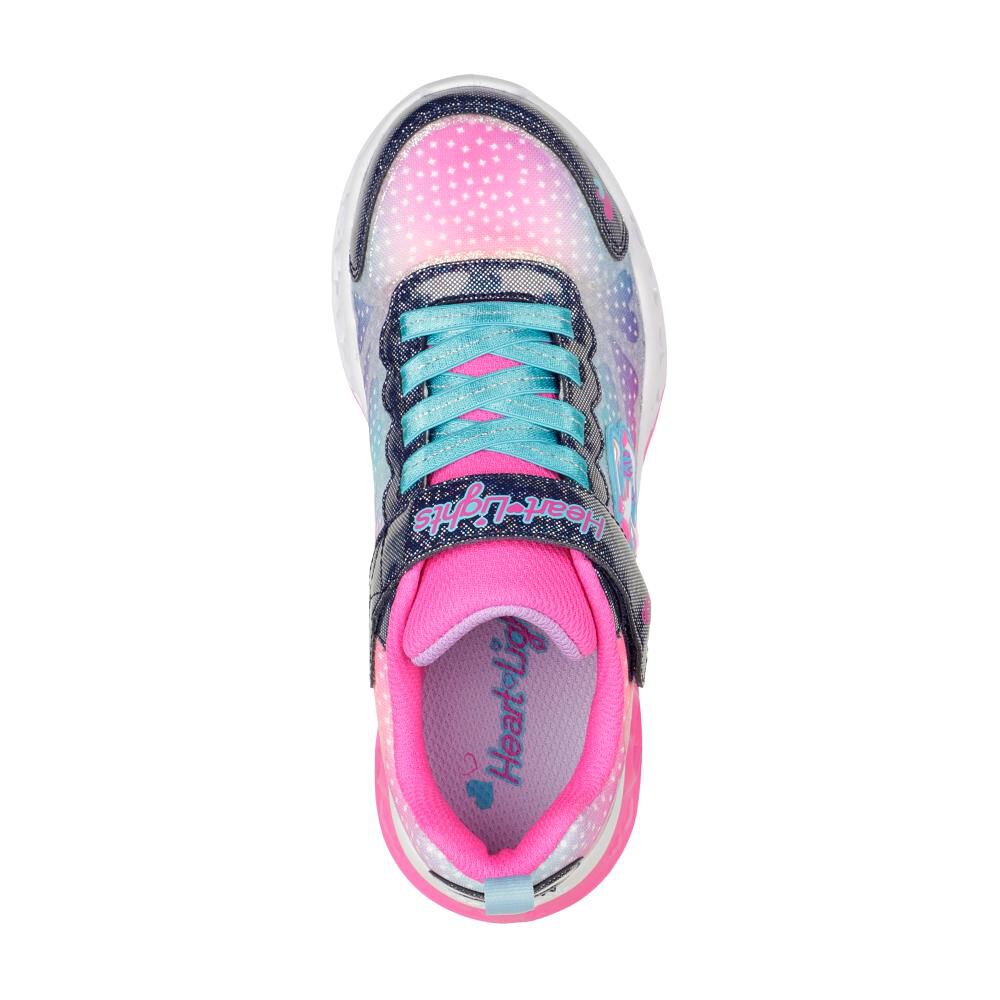 Zapatilla Infantil Niña Skechers Flutter Heart Lights Multicolor image number 2.0