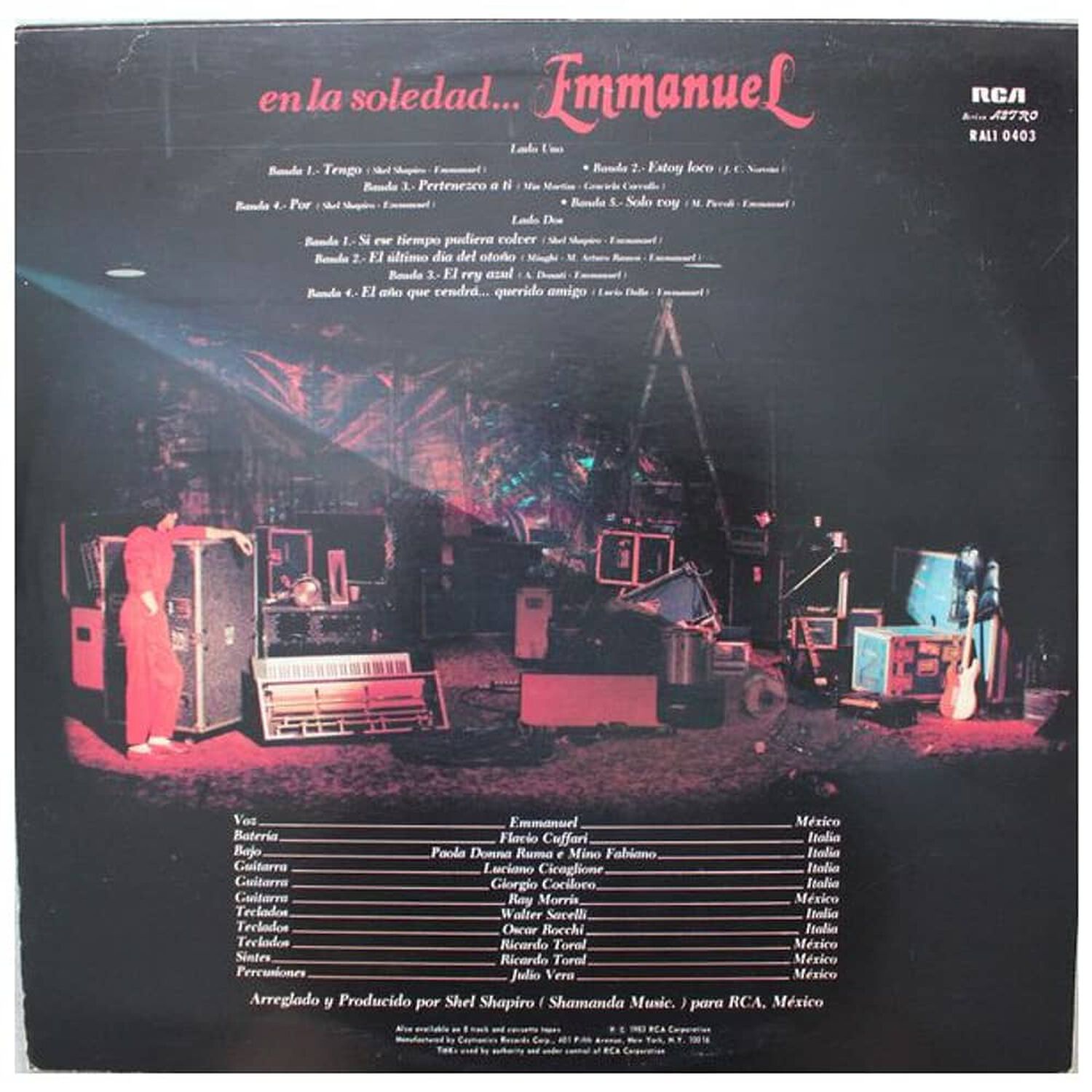Emmanuel - En La Soledad | Vinilo Usado image number 1.0