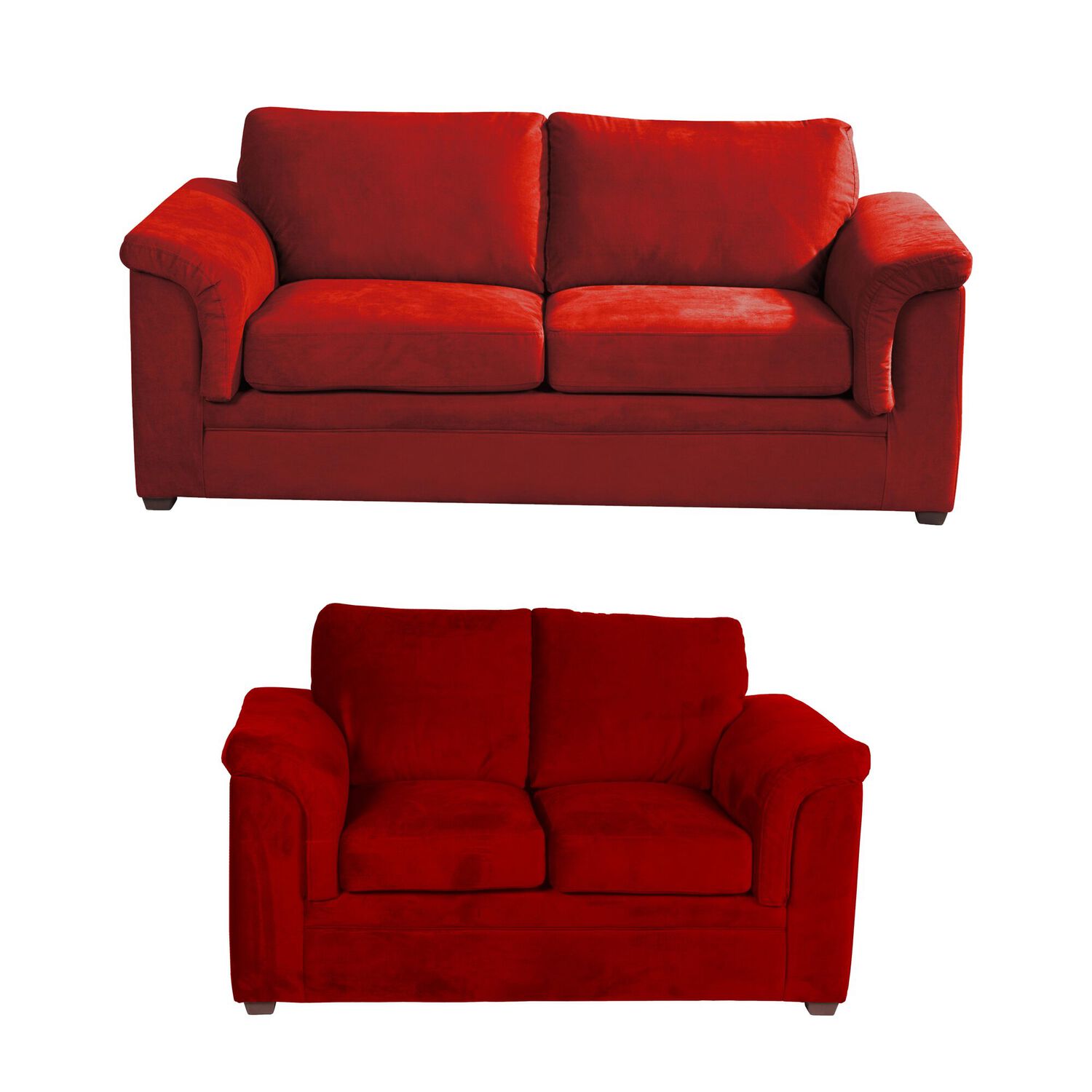 Living Ancona 3-2 Tela Velvet Burdeo image number 0.0
