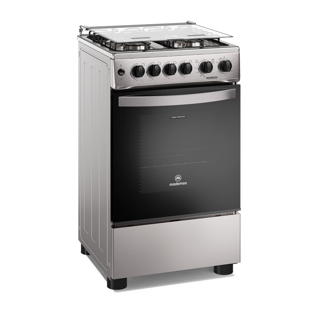Cocina A Gas 4 Platos Horno Vapor Y Grill Fm4fsc Inox image number 5.0