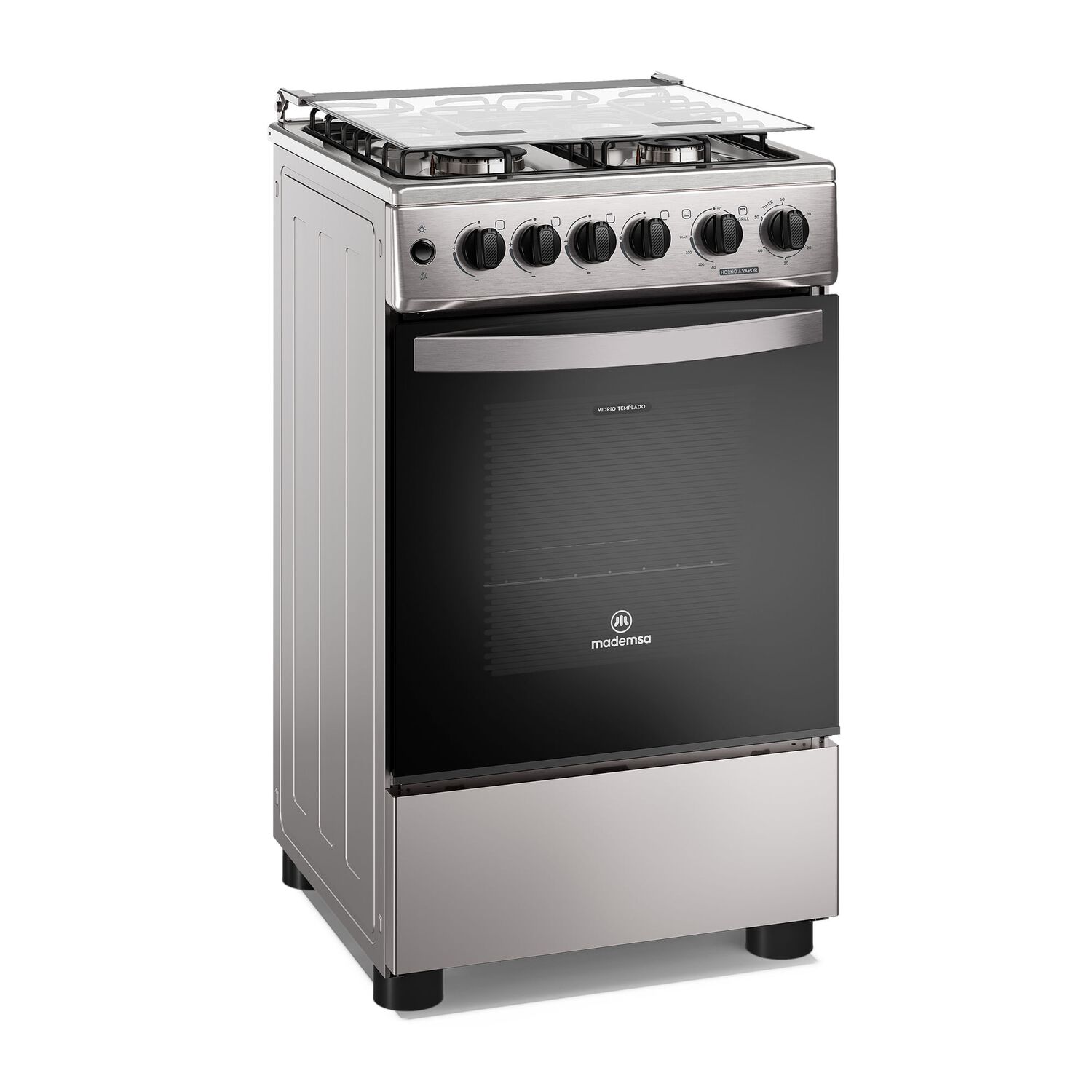 Cocina A Gas 4 Platos Horno Vapor Y Grill Fm4fsc Inox image number 5.0