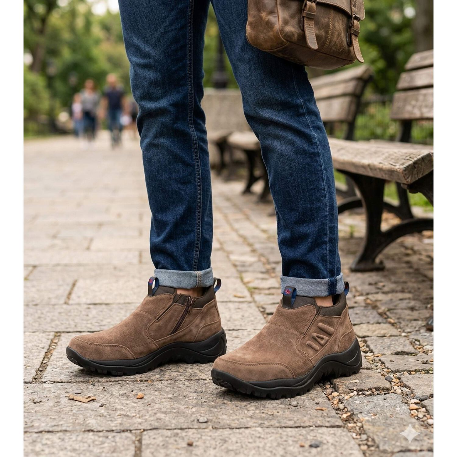 Botin De Cuero Cota Cafe London Adixt image number 5.0