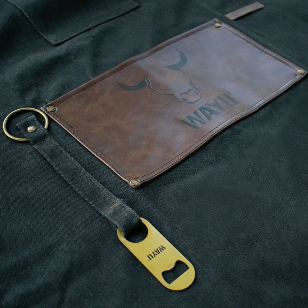 Delantal Premium Ajustable 62x78cm Wayu Parrilla Cocina Bbq image number 2.0