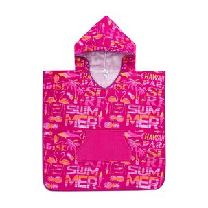 Toalla Playa Capucha Casaideal Kids Sea / 75 X 120 Cm