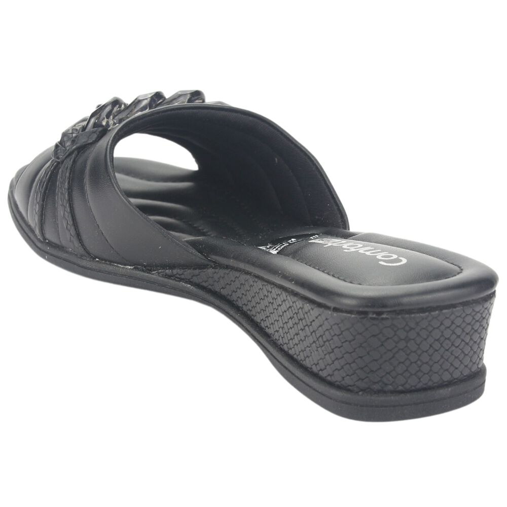 Sandalia Comfortflex Mujer 2370401 Negro Casual image number 3.0