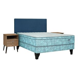 Cama Europea Celta Castello / 2 Plazas / Base Normal + Set De Maderas