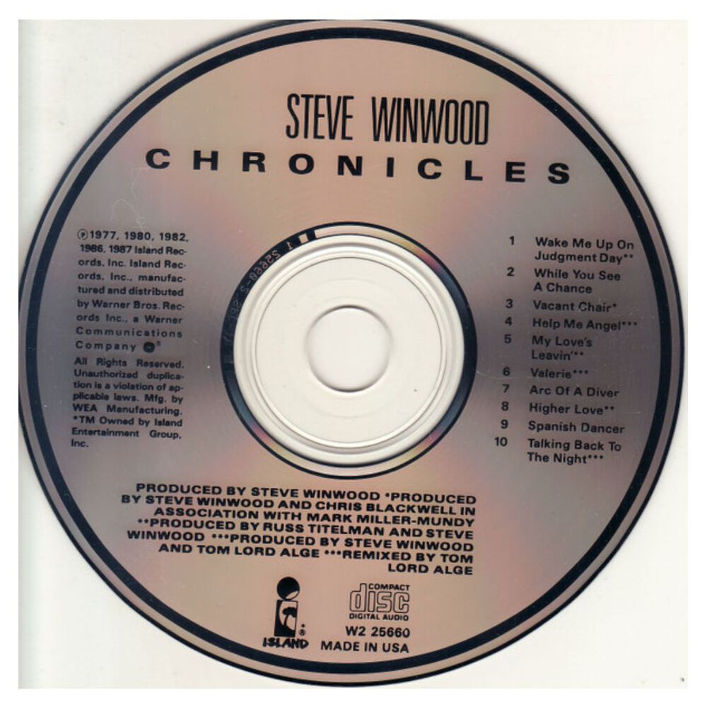 Steve Winwood - Chronicles | Cd Usado image number 2.0