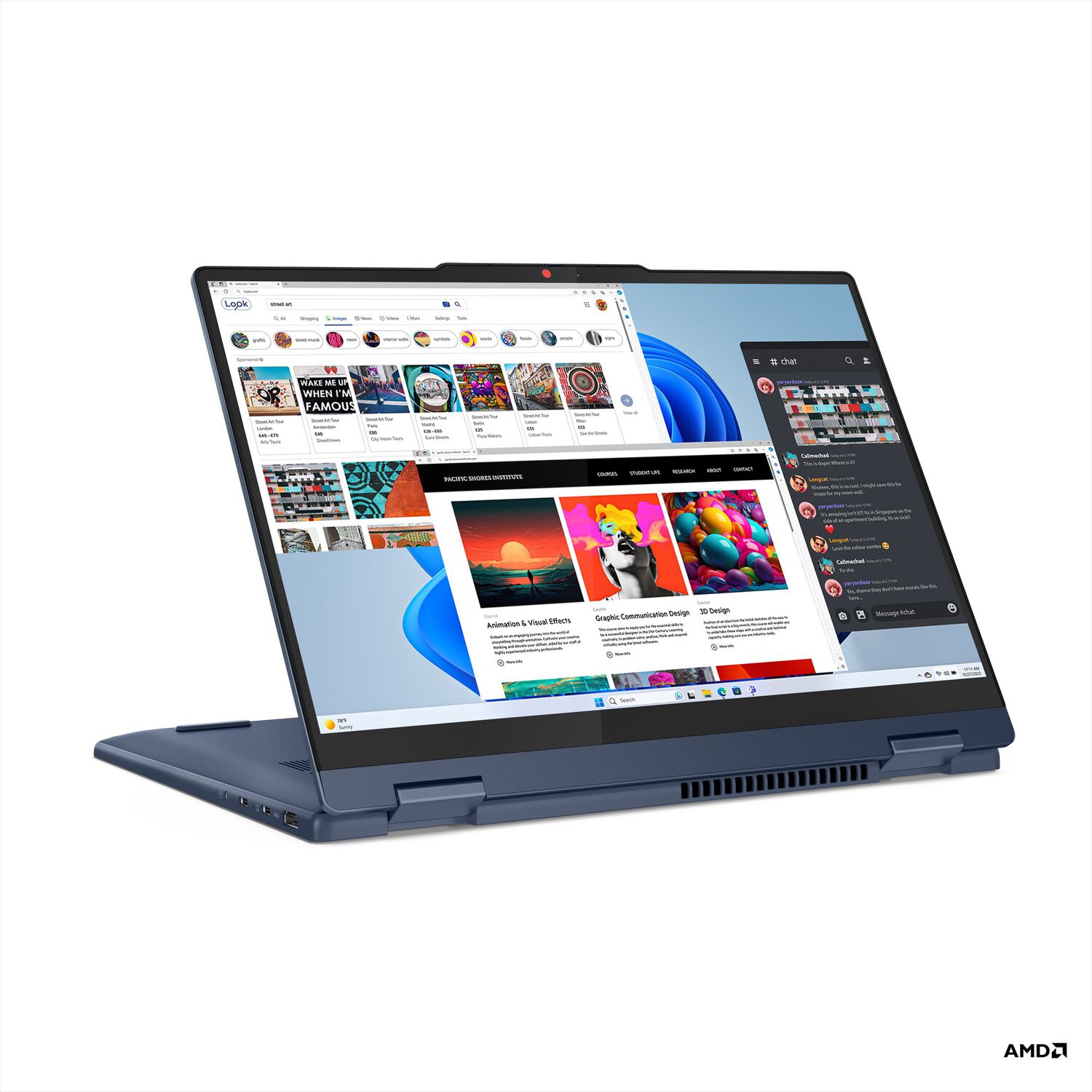 Notebook Lenovo Ideapad 2 En 1 Gen 10 Amd Ryzen&trade; Ai 5 16gb Ram 512gb Ssd 14" Wuxga + L&aacute;piz image number 4.0