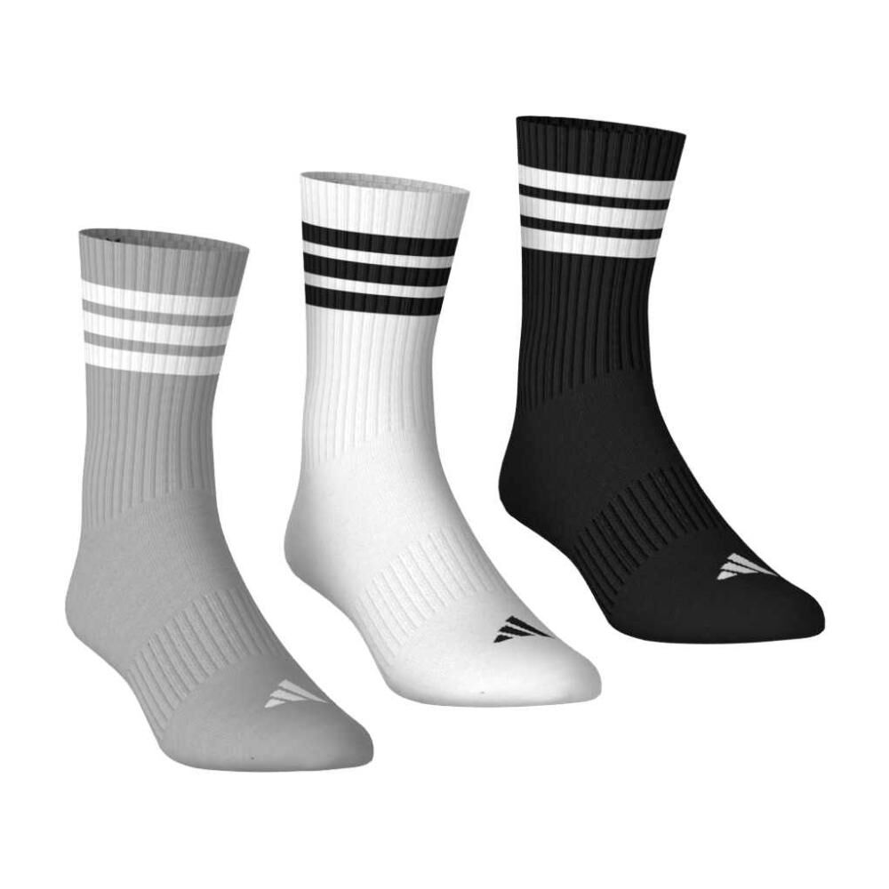 Calcetines Cl&aacute;sicos Acolchados Sportswear 3 Stripes (3 Pares) Adidas image number 2.0