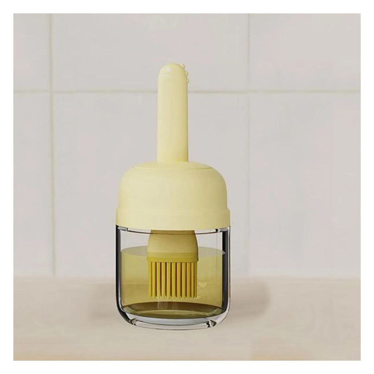 Dispensador De Aceite Vidrio Con Pincel Brocha Silicona Cocina image number 3.0