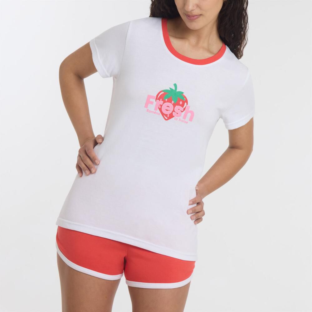 Pijama Manga Corta Mujer Freedom image number 4.0