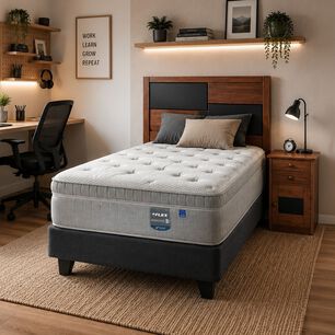 Cama Europea Flex Paradise / 1.5 Plazas / Base Normal + Respaldo