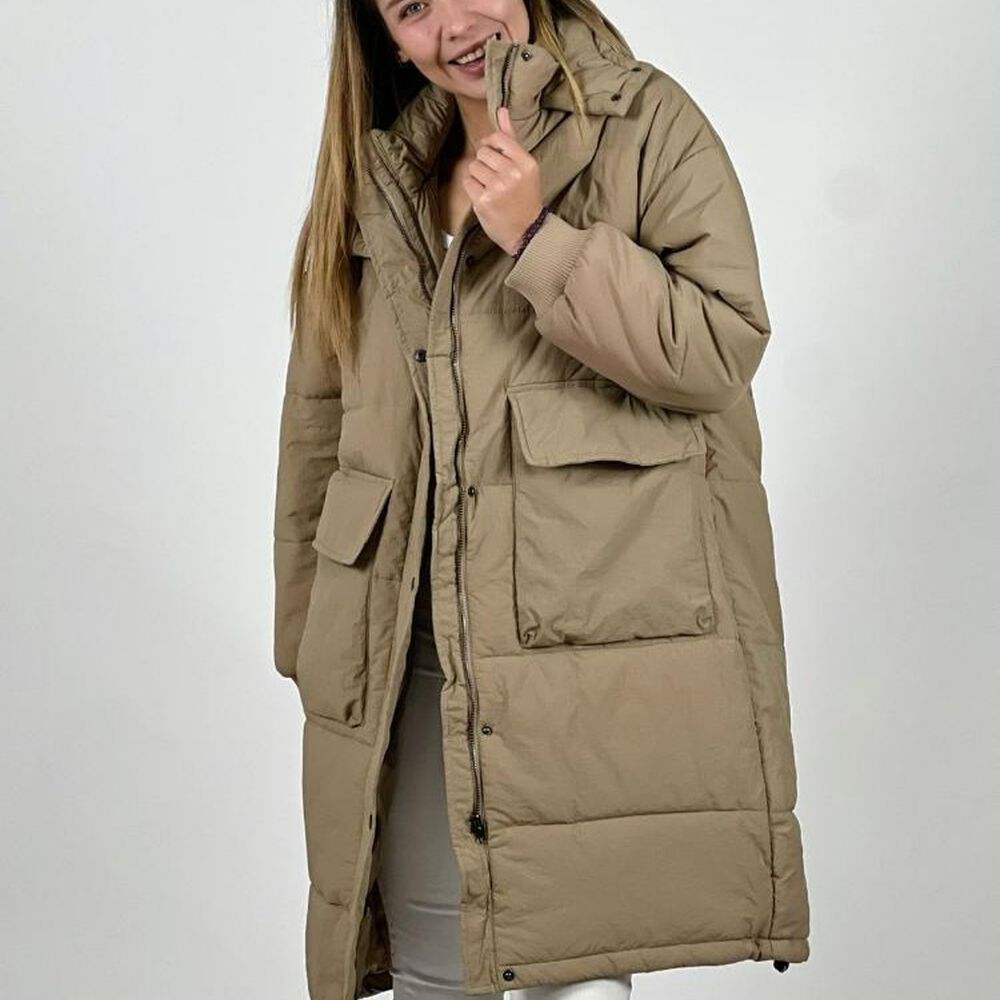 Parka Acolchada Bolsillos Cargo image number 2.0