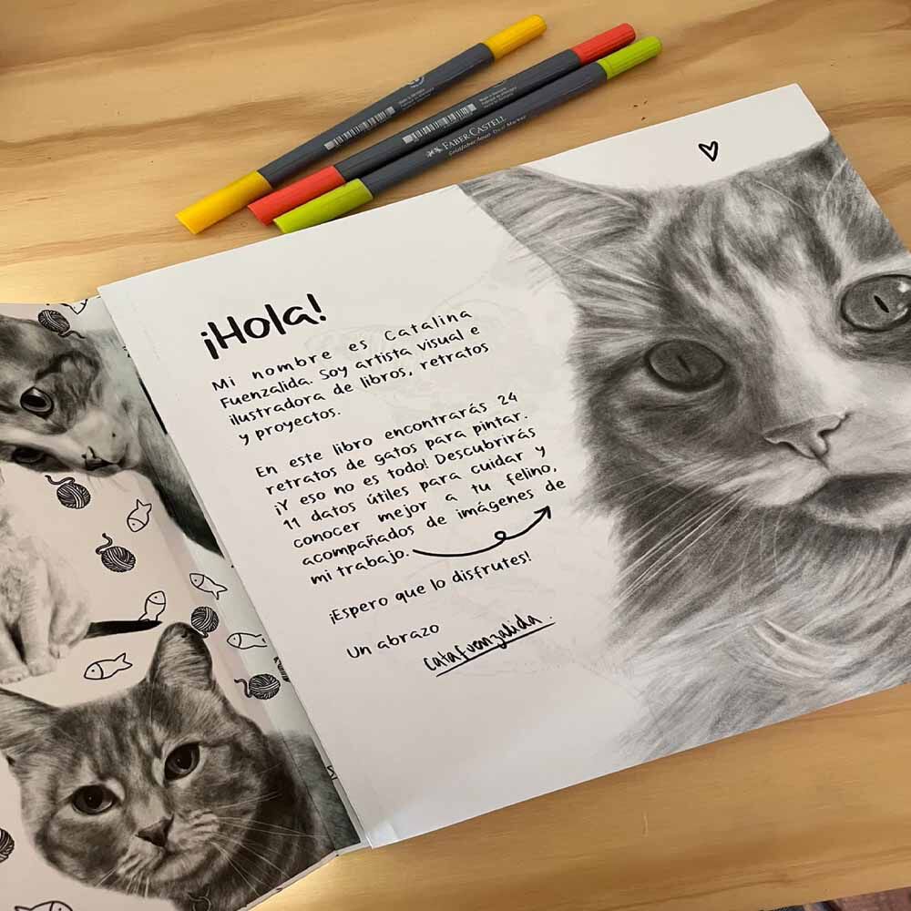 Libro Para Colorear Gatos Por Cata Fuenzalida image number 7.0