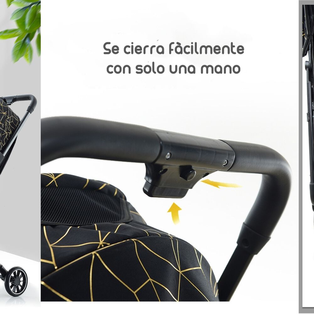 Coche De Paseo Últra Compacto Lubabycas Go Travel Negro image number 6.0