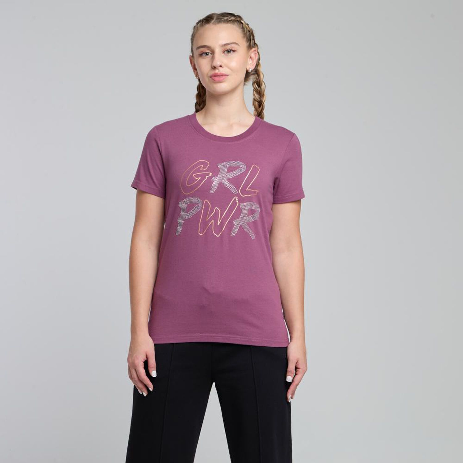 Polera Deportiva Estampada Manga Corta Cuello Redondo Mujer Wetland image number 0.0