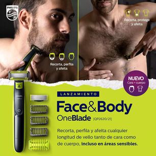Oneblade Philips Qp2824/10 Cara Y Cuerpo Recorta Perfila