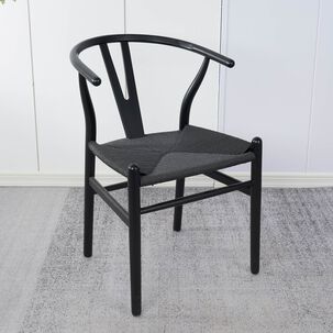 Pack 2 Sillas Comedor Novahus Wishbone Negra