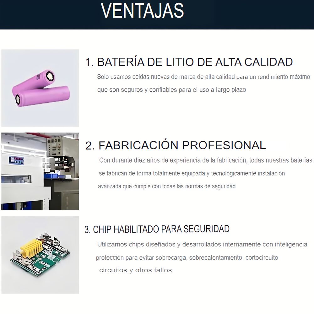 Batería 48v Litio Ion Industrial Ion Lithium Recargable image number 8.0