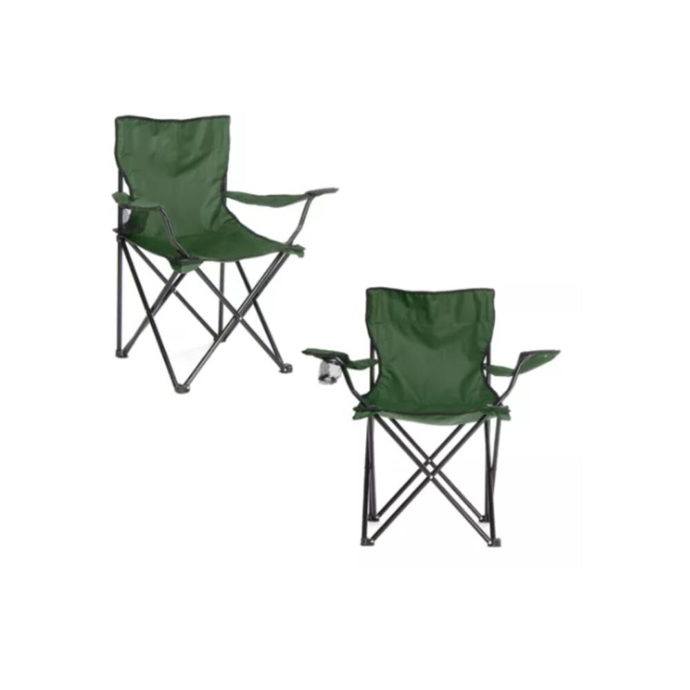 Silla Plegable De Playa Camping Pesca Picnic Con Porta Vaso image number 29.0