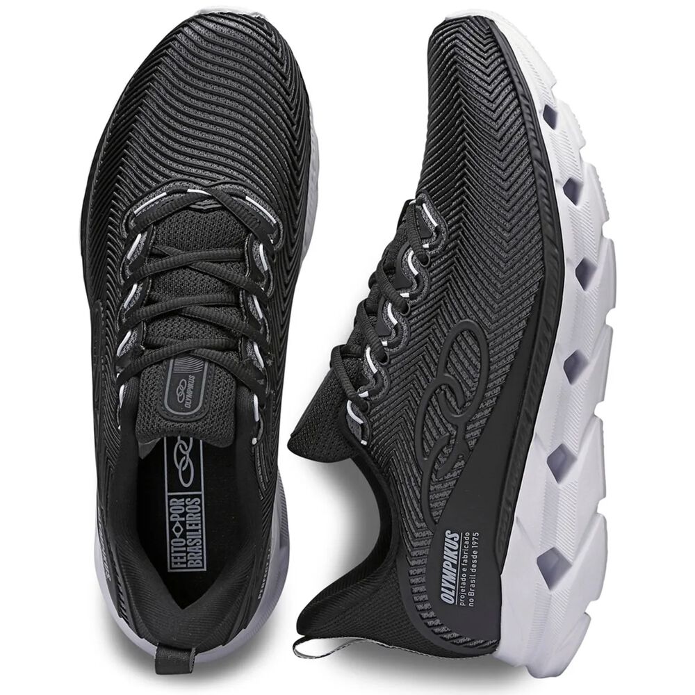 Zapatilla Hombre Perfect 3 Negro/blanco Olympikus image number 2.0