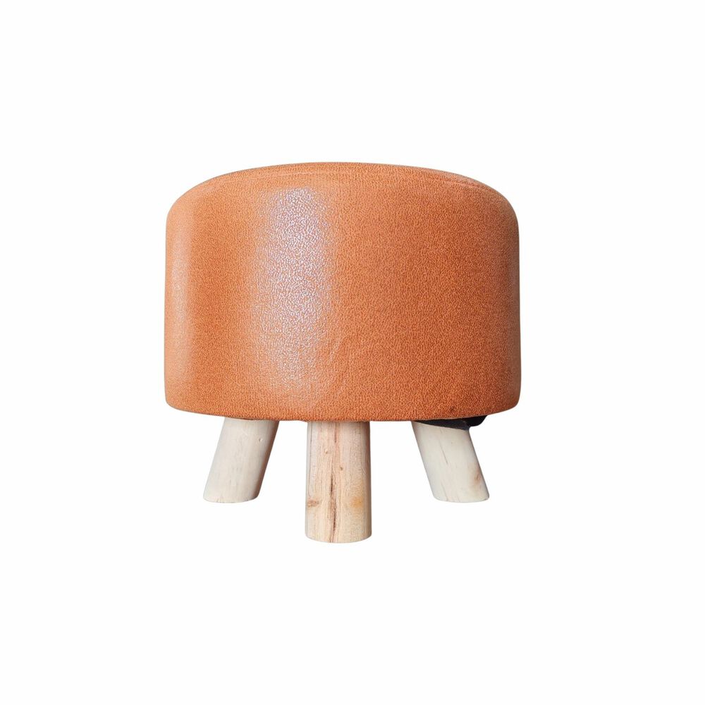 Mini Puff Redondo Tela Naranjo image number 1.0