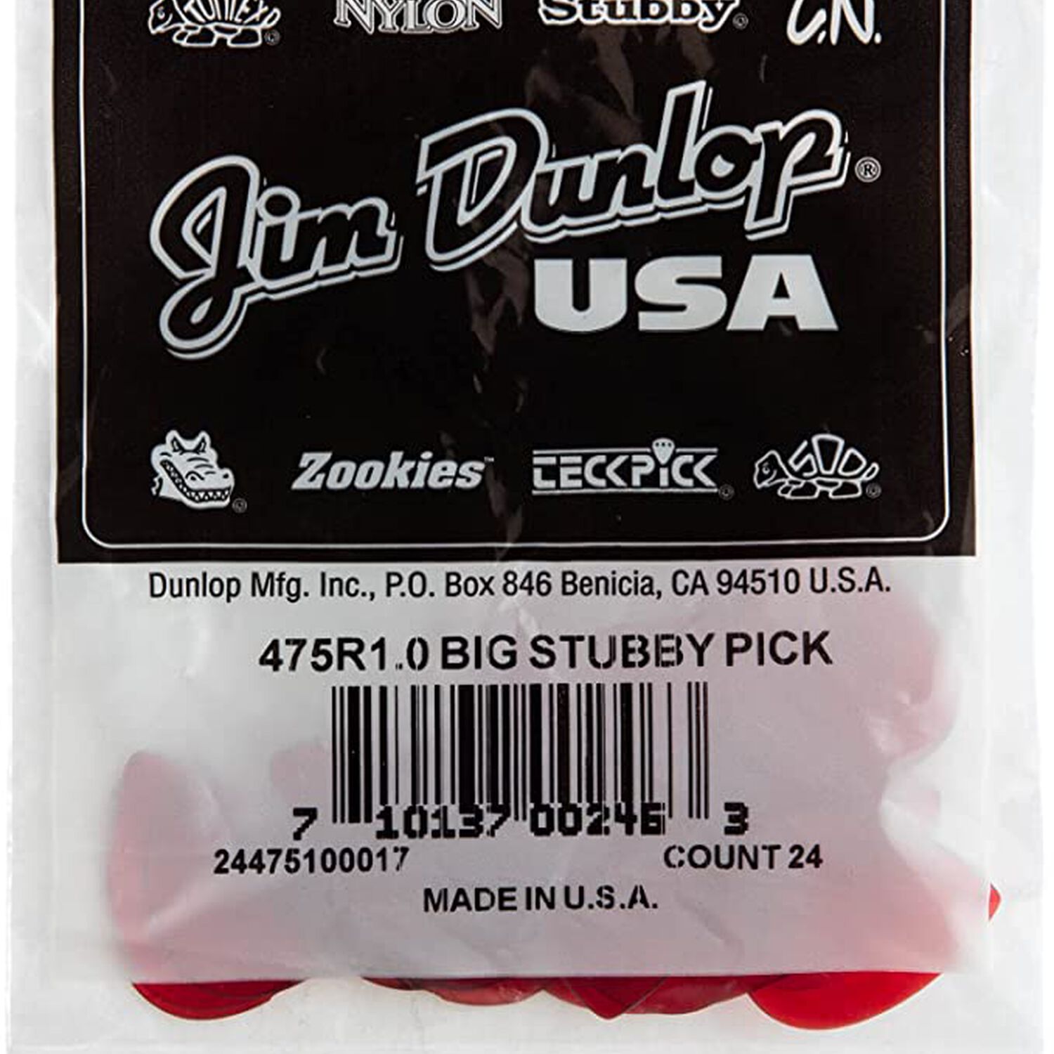 U&ntilde;etas Dunlop 475r Big Stubby 1.0 Bolsa 24un image number 2.0