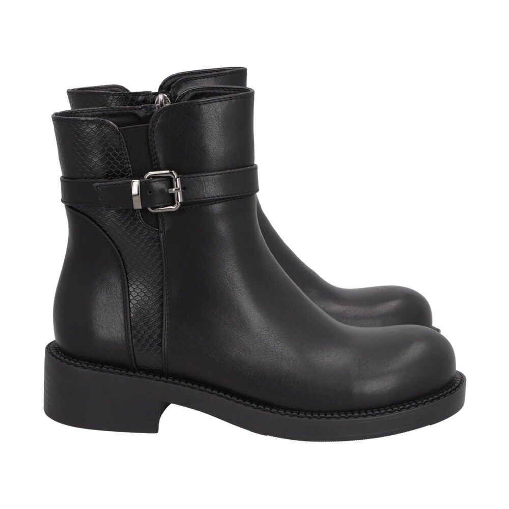 Botin Mujer Negro Bucke Police image number 2.0
