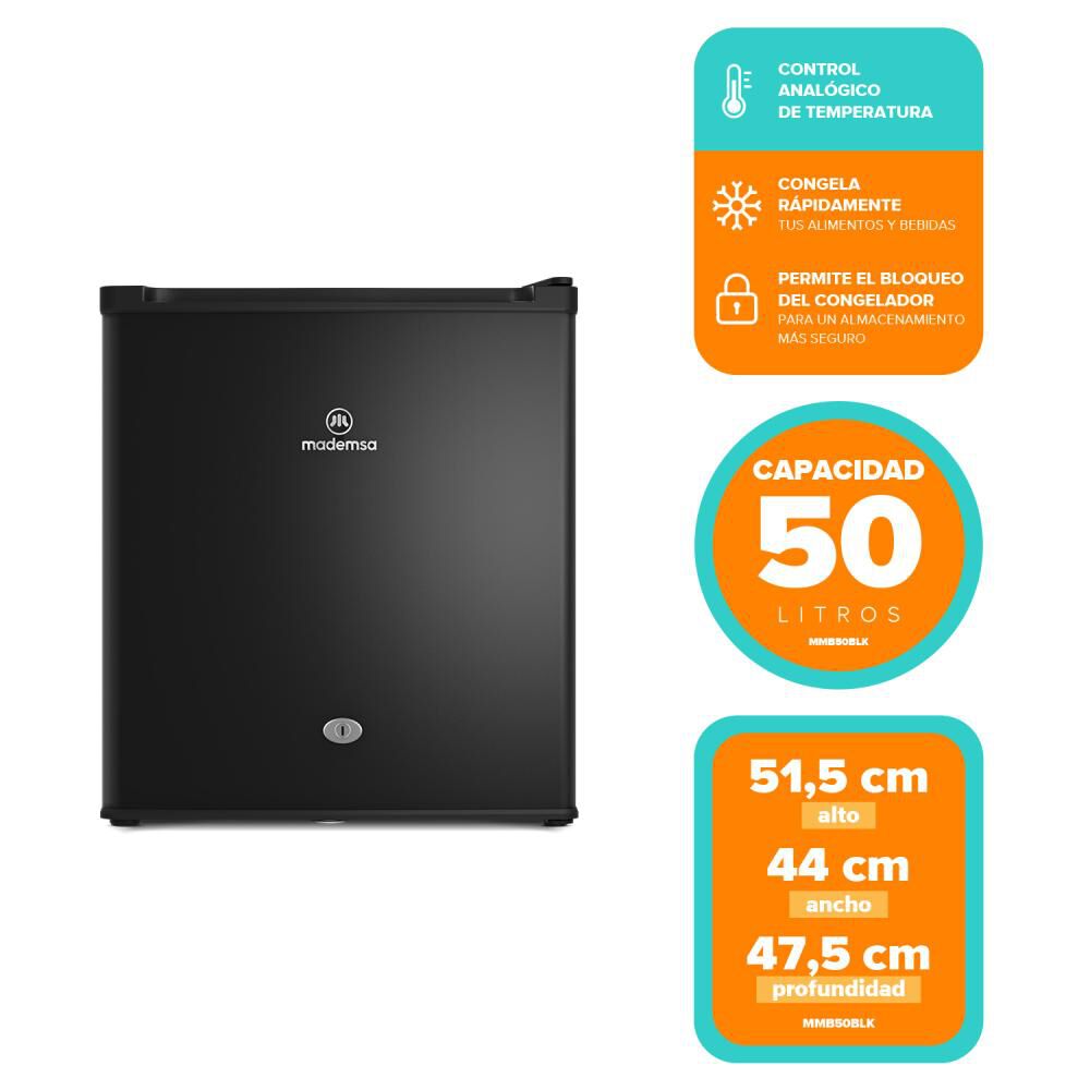 Frigobar Mademsa Mmb 50 Blk / Fr&iacute;o Directo / 47 Litros / E image number 7.0