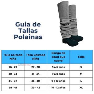 Pack 3 Polainas Escolar Gris Ni&ntilde;a