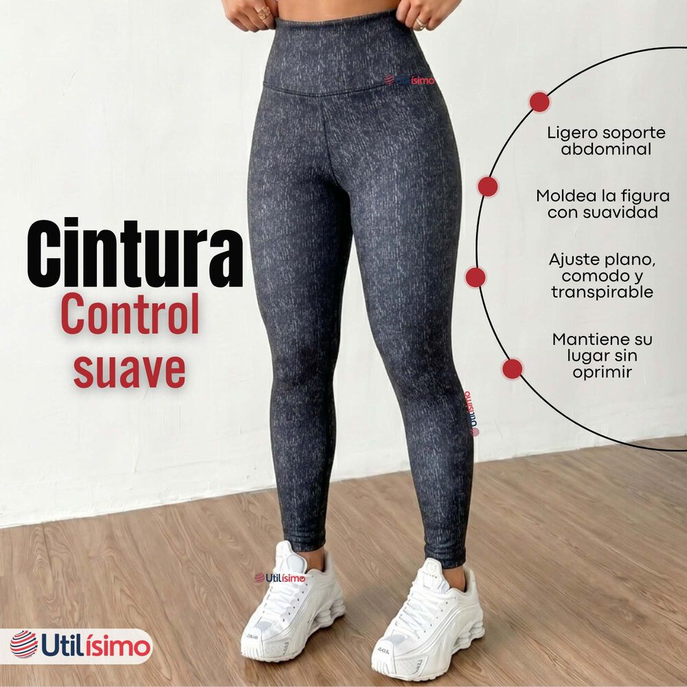 Calza Polar Con Chiporro T&eacute;rmica Mujer El&aacute;sticada Negro Jeans image number 4.0