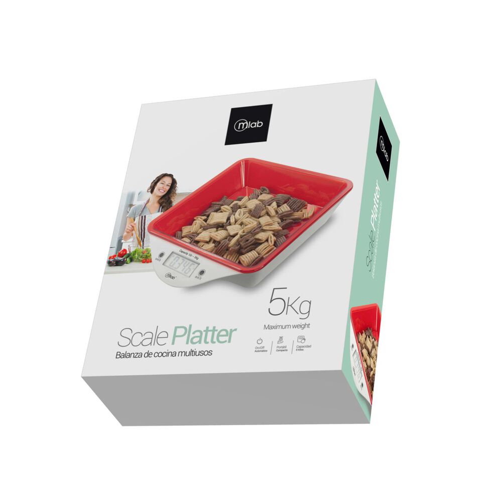 Balanza Peso De Cocina Lcd 5kg Scale Platter 9056 image number 1.0