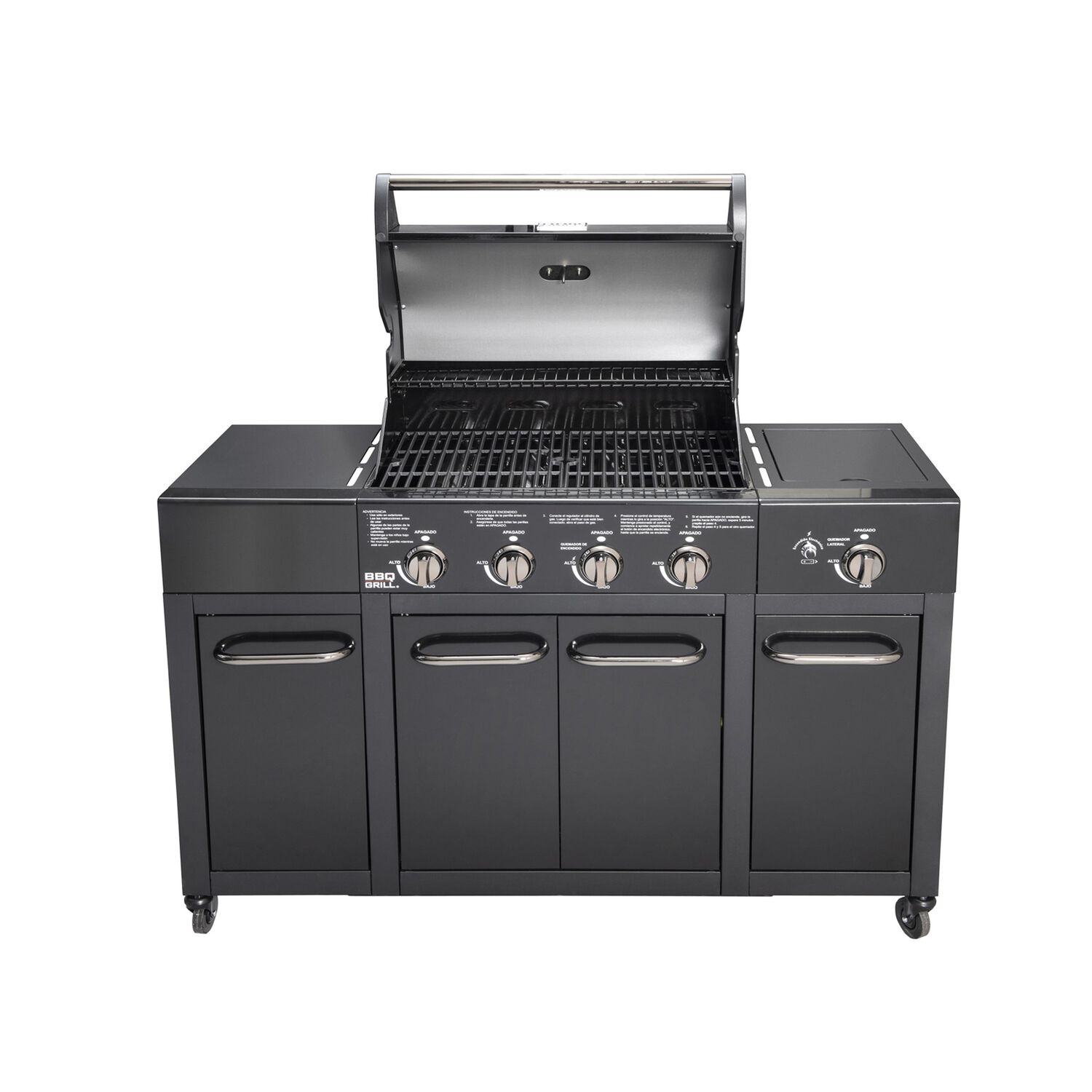 Parrilla Gas Buffalo Black 4+1 Q + Funda De Regalo image number 1.0