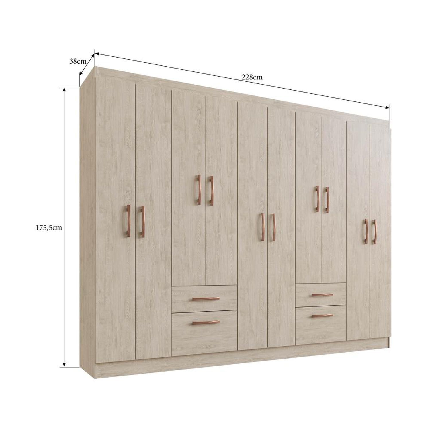 Cl&oacute;set Di Poretti Design Closet Mili / 10 Puertas / 2 Cajones image number 3.0