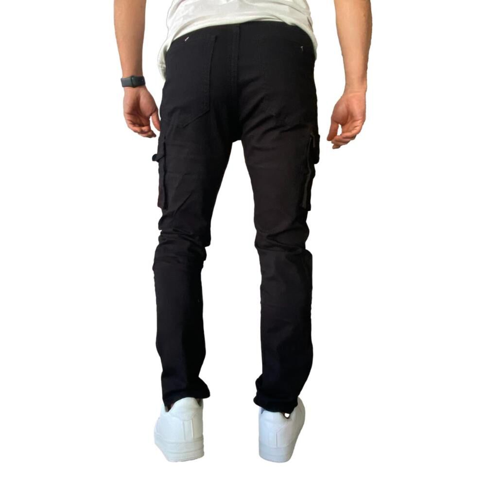 Pantalón Cargo Slim Fit Mosaico Tela Elasticada image number 8.0
