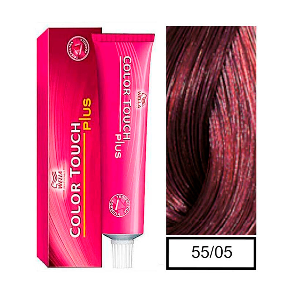 Wella - Tintura Semipermanente Color Touch Plus 55/05 Castaño Claro Intenso Natural Caoba 60 Ml + Peróxido En Crema De 1,9% image number 0.0