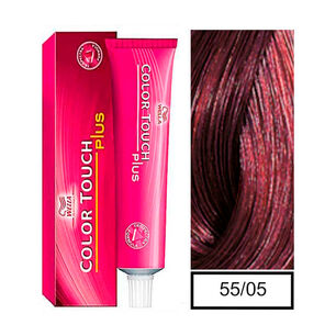 Wella - Tintura Semipermanente Color Touch Plus 55/05 Casta&ntilde;o Claro Intenso Natural Caoba 60 Ml + Per&oacute;xido En Crema De 1,9%