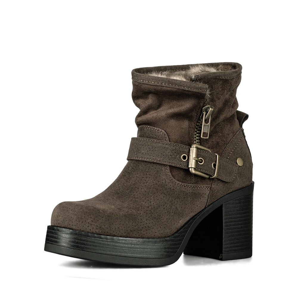 Botin Casual Mujer Taco Grueso Con Felpa Comodo Weide Czy608 image number 4.0