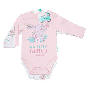 Set 2 Piezas Bodys Manga Larga Bambino 9-12 Meses