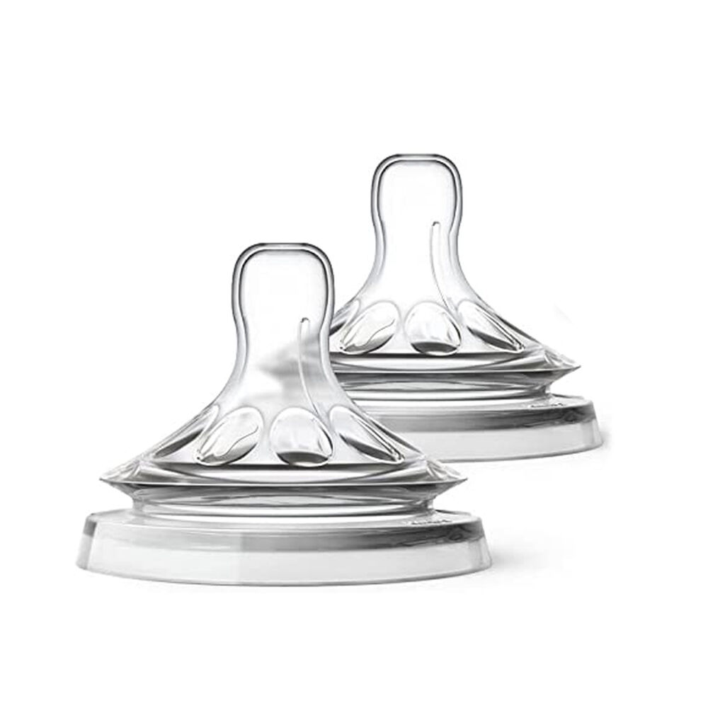 Set 2 Tetina Mamadera Boca Ancha Repuesto Biberon Tete Bebe image number 0.0