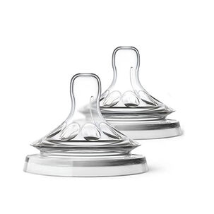 Set 2 Tetina Mamadera Boca Ancha Repuesto Biberon Tete Bebe