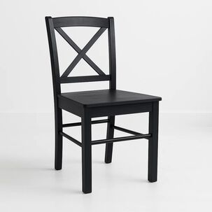 Silla De Madera Simply Negra